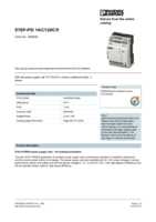 Datasheet for Phoenix Contact 2868583, EAN: 4046356310598