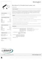 Datasheet for Kensington K64423WW, EAN: 0085896644231