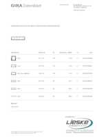 Datasheet for Gira 0215763, EAN: 4010337069348