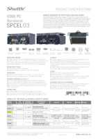 Datasheet for Shuttle SPCEL03, EAN: 0887993007229