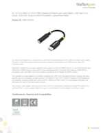 Datasheet for Startech.com USBCAUDIO2, EAN: 0065030898225