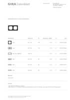 Datasheet for Gira 0212153, EAN: 4010337126256