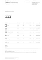 Datasheet for Gira 0213152, EAN: 4010337125990