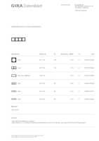 Datasheet for Gira 0214153, EAN: 4010337126317