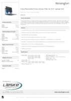 Datasheet for Kensington 626455, EAN: 4049793057545