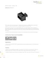 Datasheet for Startech.com SFPCAP10, EAN: 0065030875950