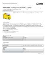 Datenblatt zu Phoenix Contact 2701625, EAN: 4046356770033