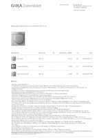 Datasheet for Gira 205165, EAN: 4010337027195