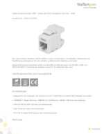 Datenblatt zu Startech.com C6KEY110SWH, EAN: 0065030848206