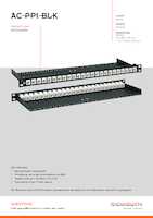 Datasheet for RACKMOUNT.IT AC-PP1-BLK
