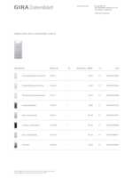 Datasheet for Gira 221526, EAN: 4010337012627