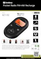 Datasheet for Sandberg 421-02, EAN: 5705730421020