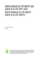 Datasheet for Gigabyte X870 A ELITE WF7 ICE, EAN: 4719331864682