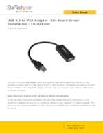 Datasheet for Startech.com USB32VGAV, EAN: 0065030860833