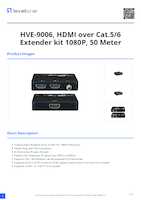 Datasheet for LevelOne HVE-9006, EAN: 4015867225738