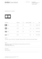 Datasheet for Gira 021267, EAN: 4010337212676