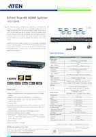 Datasheet for Aten VS0108HB, EAN: 4719264646423
