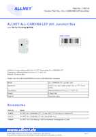 Datasheet for Allnet ALL-CAM2498-LEPJuncBox, EAN: 4038816083302