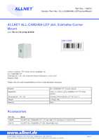 Datasheet for Allnet ALL-CAM2498-LEPCornerMount, EAN: 4038816083326