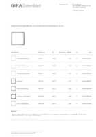 Datasheet for Gira 028326, EAN: 4010337283263