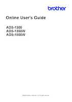 Datasheet for Brother ADS1300UN1, EAN: 4977766832212