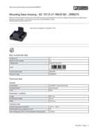 Datasheet for Phoenix Contact 2896270, EAN: 4046356096720
