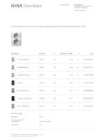 Datasheet for Gira 273527, EAN: 4010337771555