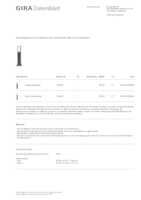 Datasheet for Gira 134928, EAN: 4010337349280