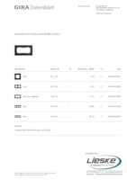 Datasheet for Gira 1002226, EAN: 4010337015925