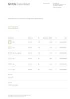 Datasheet for Gira 0215417, EAN: 4010337024552