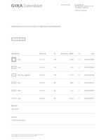 Datasheet for Gira 0215412, EAN: 4010337023937