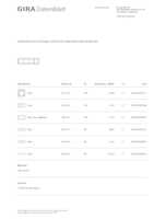 Datasheet for Gira 0214411, EAN: 4010337023807