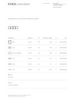 Datasheet for Gira 0214422, EAN: 4010337023982
