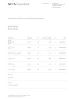 Datasheet for Gira 0213411, EAN: 4010337023791