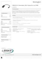 Datenblatt zu Kensington K33985WW, EAN: 0085896339854