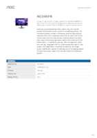 Datasheet for AOC AG246FK, EAN: 4038986142120