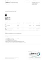 Datasheet for Gira 2417000, EAN: 4010337033950
