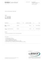 Datasheet for Gira 2407902, EAN: 4010337035756