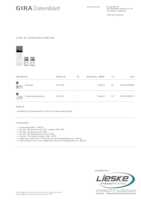 Datasheet for Gira 2417902, EAN: 4010337035770