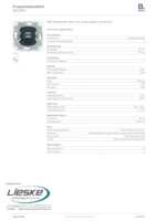 Datasheet for Berker 260205, EAN: 4011334467847