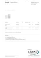 Datasheet for Gira 2406902, EAN: 4010337035749