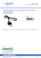 Datasheet for Allnet USB_DC_5.5mm_1m, EAN: 4038816051578