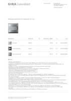 Datasheet for Gira 204065, EAN: 4010337026891