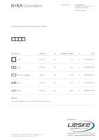 Datasheet for Gira 0214235, EAN: 4010337021308