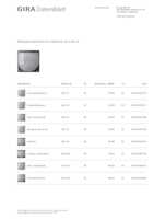 Datasheet for Gira 204128, EAN: 4010337027041