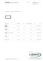 Datasheet for Gira 1002335, EAN: 4010337019893