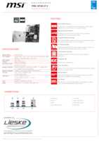 Datasheet for MSI 7E29-002R, EAN: 4711377193887