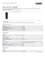 Datasheet for Phoenix Contact 3063989, EAN: 4046356301442