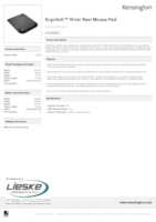 Datasheet for Kensington K52888EU, EAN: 5028252592505