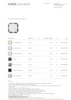 Datasheet for Gira 260503, EAN: 4010337051350